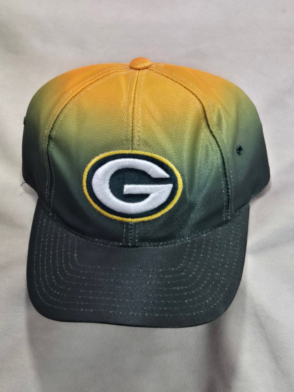 Vtg Green Bay Packers NFL Pro Line Gradient Fade Strapback Hat Cap One Size Y2K
